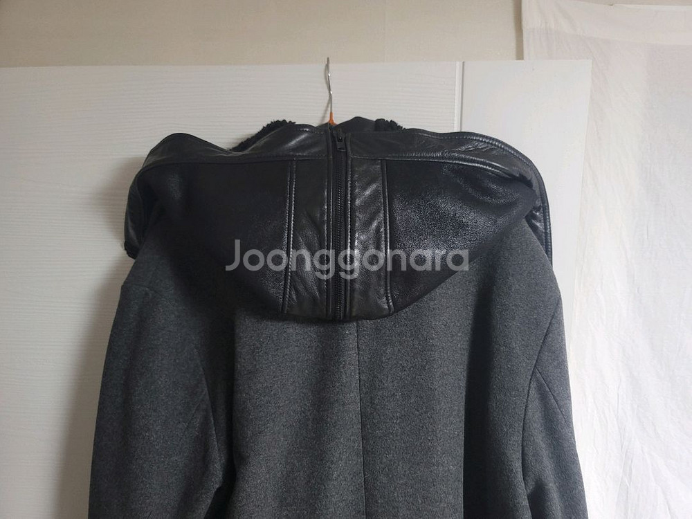 준지 무스탕후드 코트--4