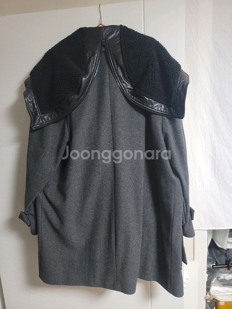 준지 무스탕후드 코트--6