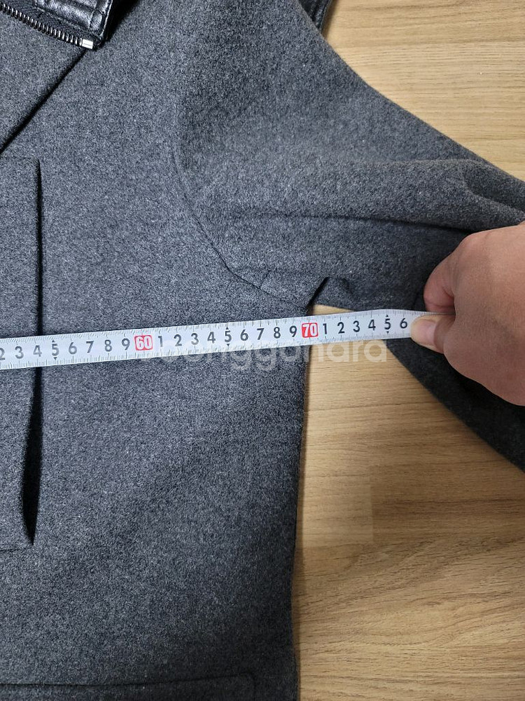 준지 무스탕후드 코트--7