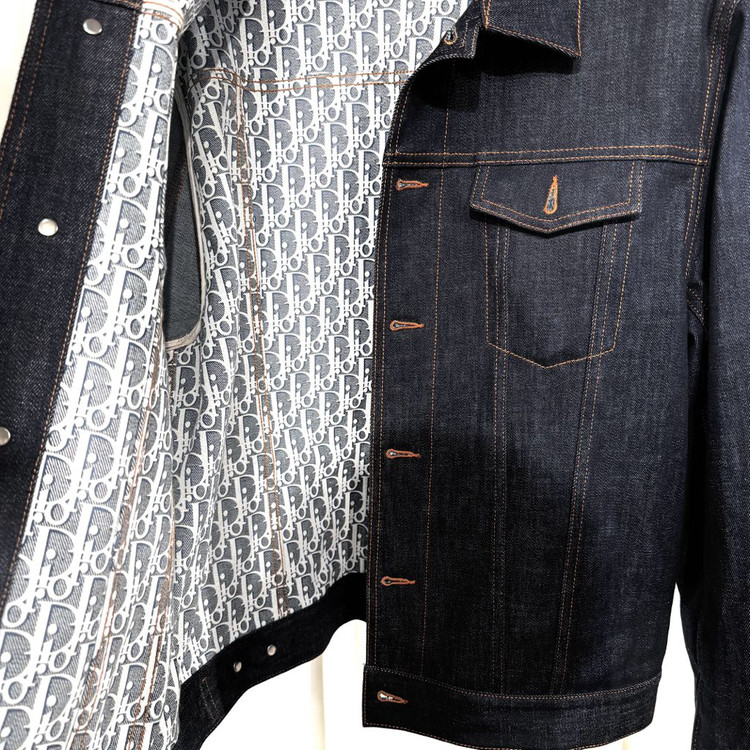 (54)24FW 디올 오블리크 데님 청자켓--7