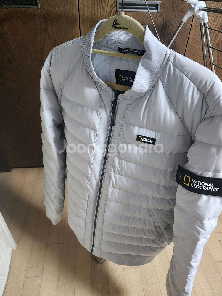 내셔널지오그래픽 블루종 구스 경량 패딩 점퍼--5
