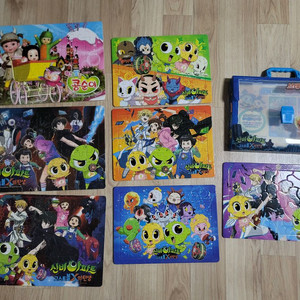 신비아파트 퍼즐. 콩순이 전체일괄 5천원. 거의사용안함. 판퍼즐