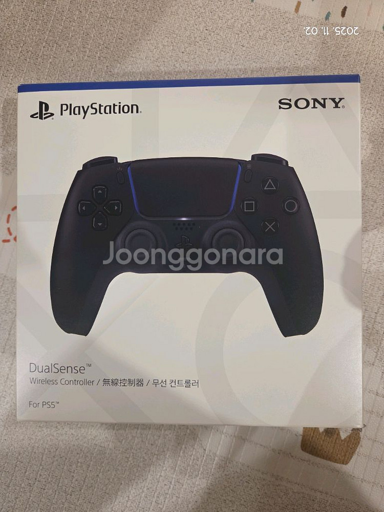 PS5 듀얼센스 무선 컨트롤러(블랙)-커버포함--0