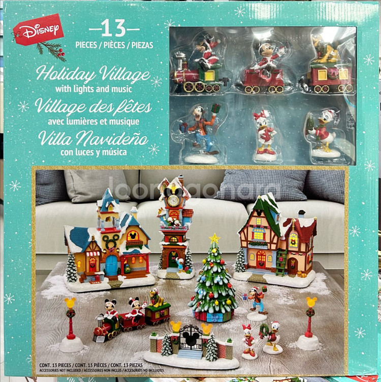 디즈니 크리스마스 트리 멜로디 장식 세트--1