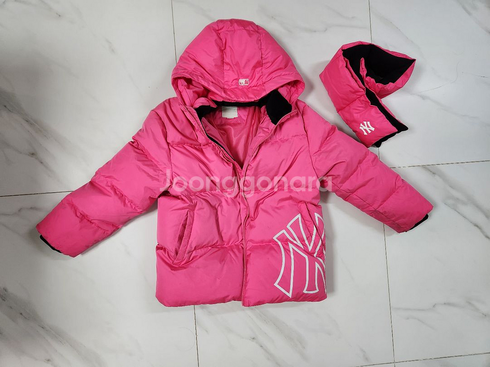 MLB 키즈 패딩 + 넥워머 145--0