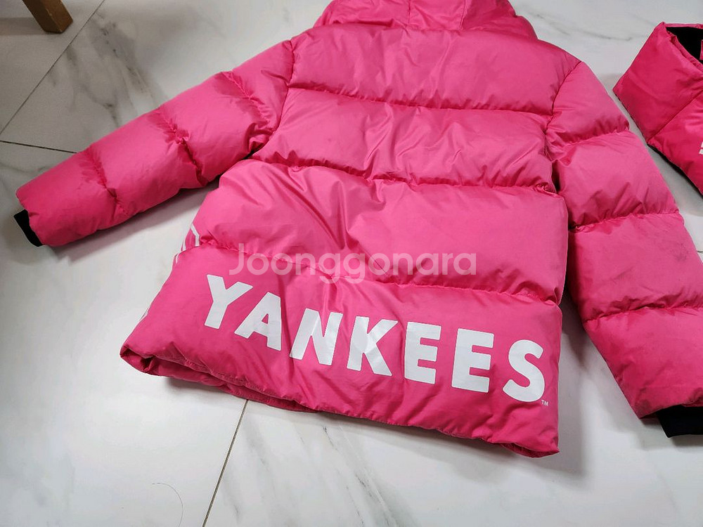 MLB 키즈 패딩 + 넥워머 145--3