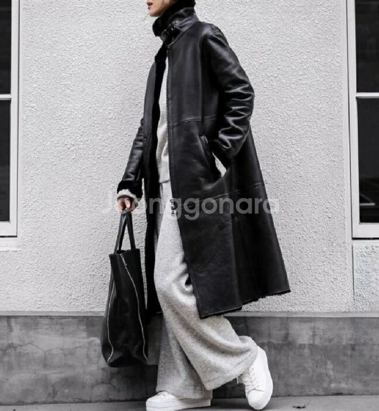 paper moon 페이퍼문 양가죽 무스탕 코트--0