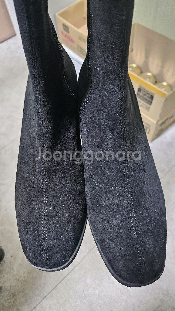 마리마켓 스웨이드 롱부츠--0