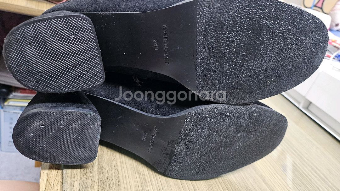 마리마켓 스웨이드 롱부츠--2