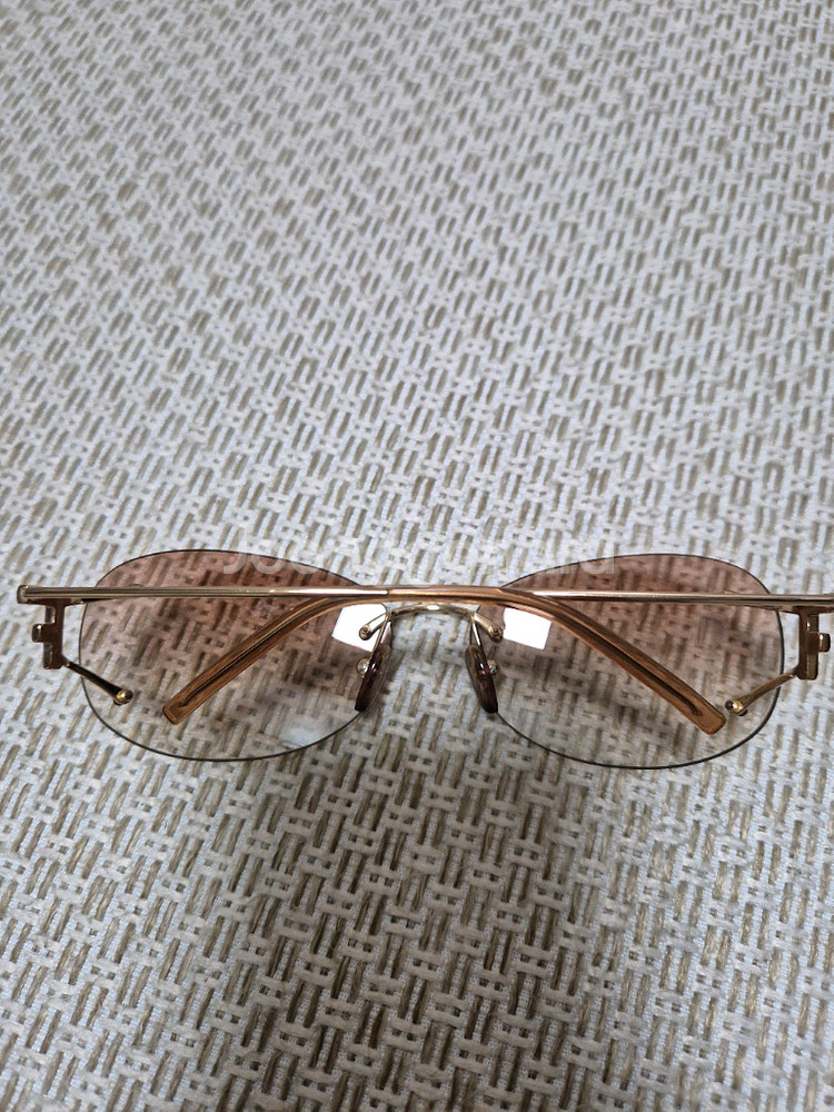 (정품) 펜디 FF 무테 선글라스 브라운 큐빅선글라스--1