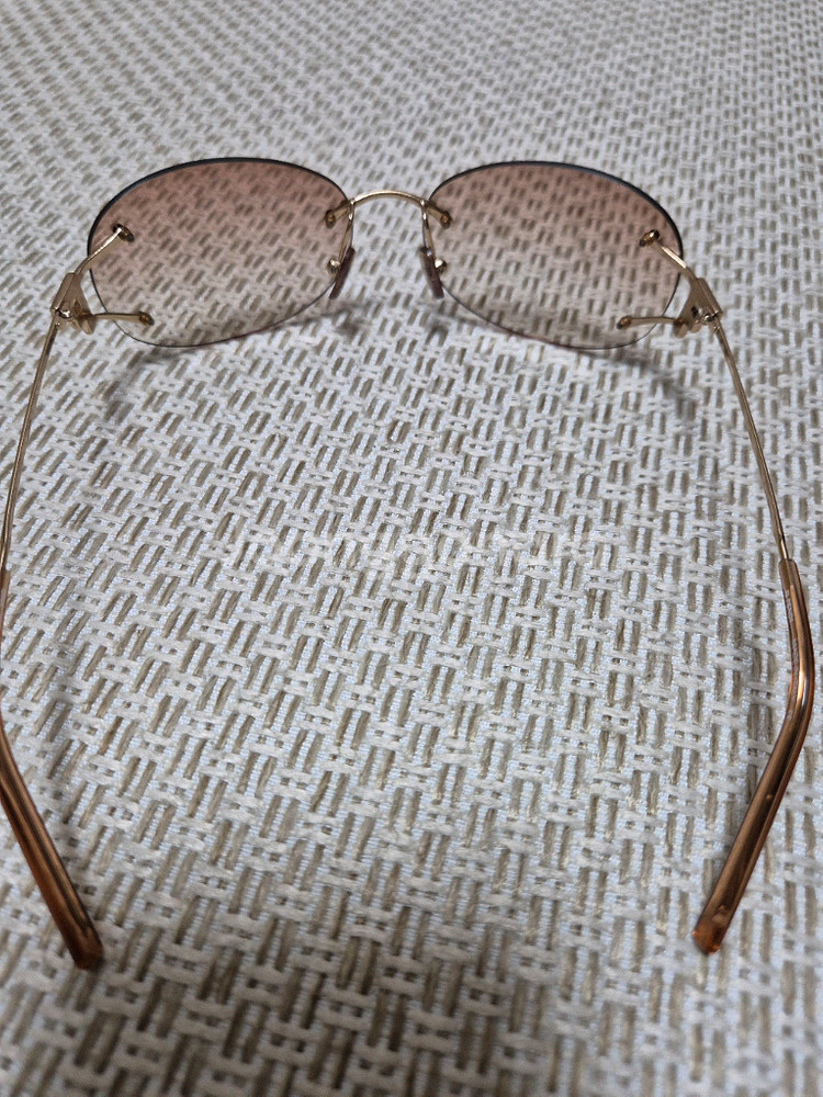 (정품) 펜디 FF 무테 선글라스 브라운 큐빅선글라스--2