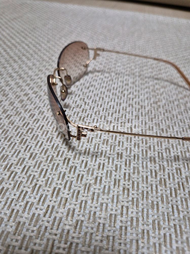 (정품) 펜디 FF 무테 선글라스 브라운 큐빅선글라스--5