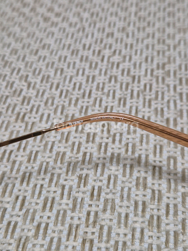 (정품) 펜디 FF 무테 선글라스 브라운 큐빅선글라스--7