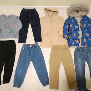 130사이즈 의류일괄 블루독 패딩등