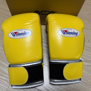 위닝 복싱글러브 10온즈 커스텀 옐로,네이비,실버