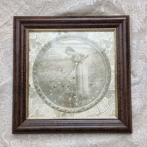 빈티지액자 여인액자 빈티지소품 플라워액자