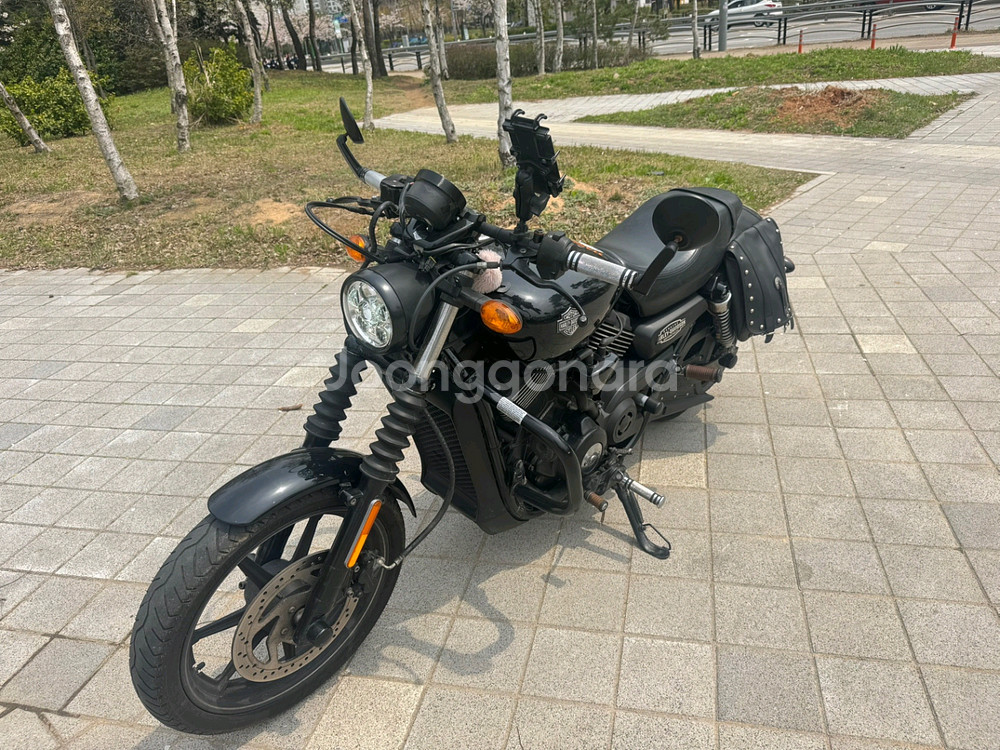 할리데이비슨 스트릿750 15년 짧은키로수 팝니다--2