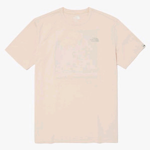 노스페이스 화이트라벨 엘리슨 반팔 티셔츠(베이비핑크/XL)