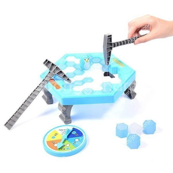 새 소형 펭귄 트랩 보드게임 얼음 깨기 장난감 완구--0