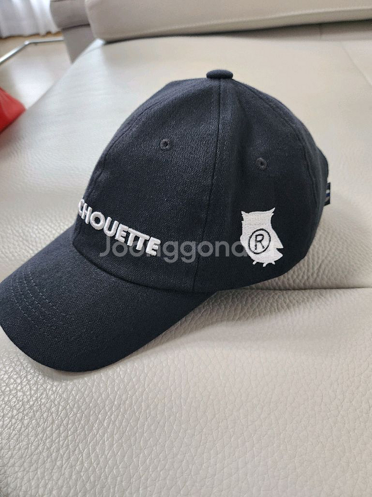 럭키슈에뜨 로고 볼캡 블랙모자--1