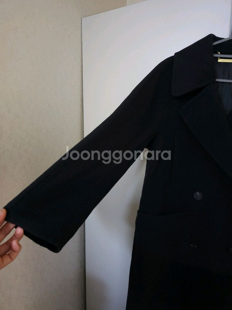 시스템 양모 캐시미어 핸드메이드 롱코트--1