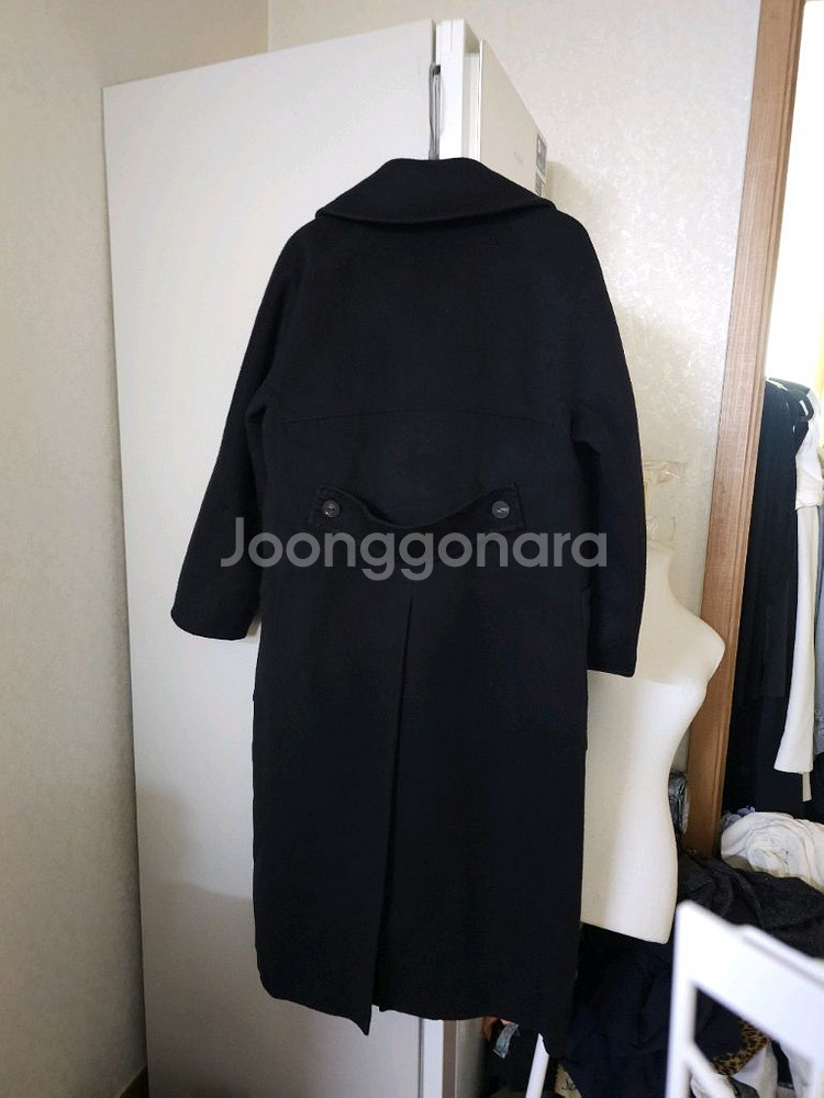 시스템 양모 캐시미어 핸드메이드 롱코트--4
