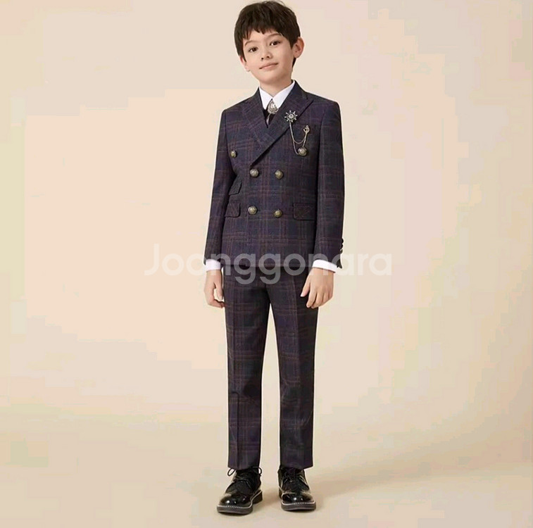 남아 정장 풀세트 140사이즈 (신발, 셔츠포함)--0