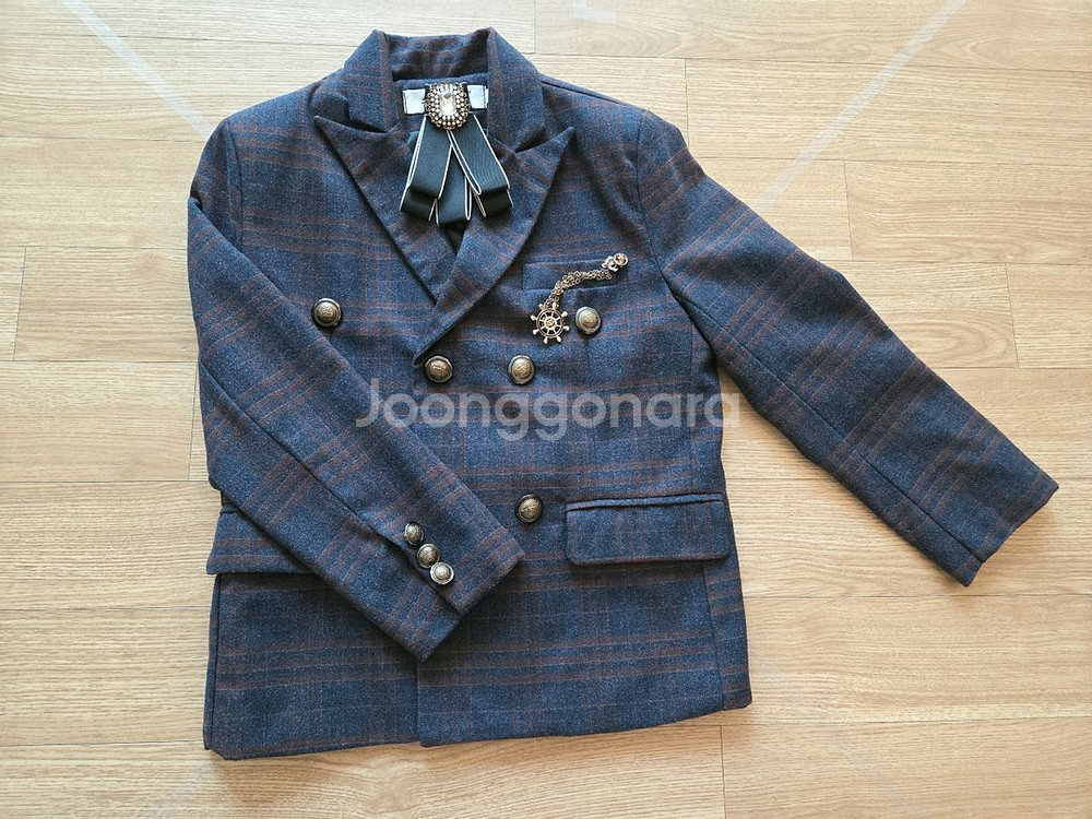 남아 정장 풀세트 140사이즈 (신발, 셔츠포함)--1