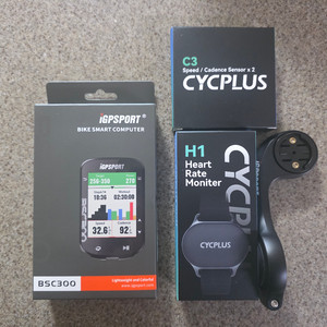 bsc300 자전거 속도계 m80 거치대 센서포함