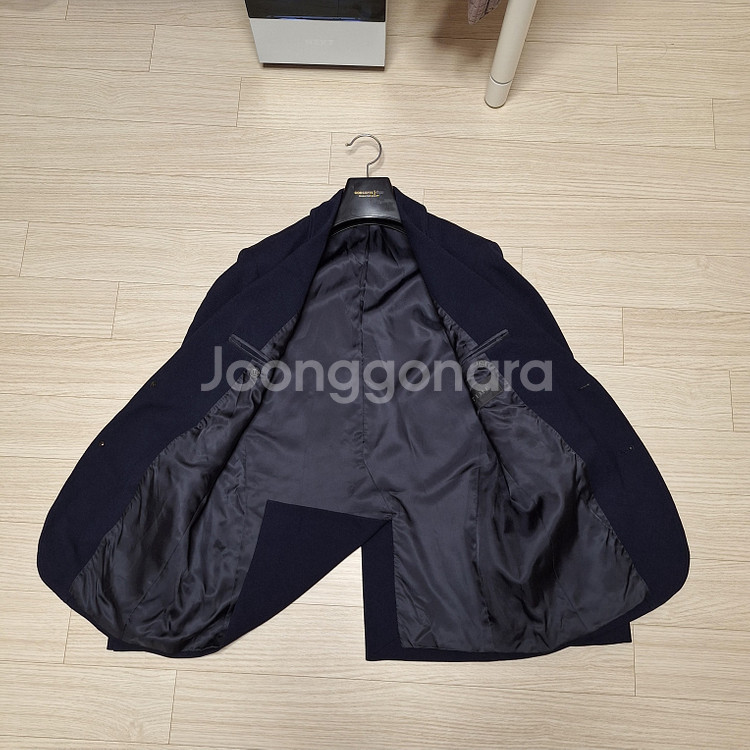 타임옴므 울 블렌드 슬릿 싱글 자켓--4