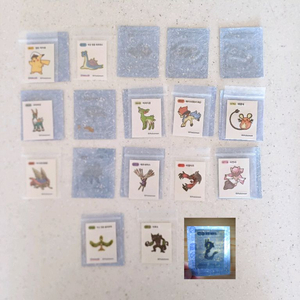 포켓몬시즌3띠부씰 레어씰 판매-7천~3만