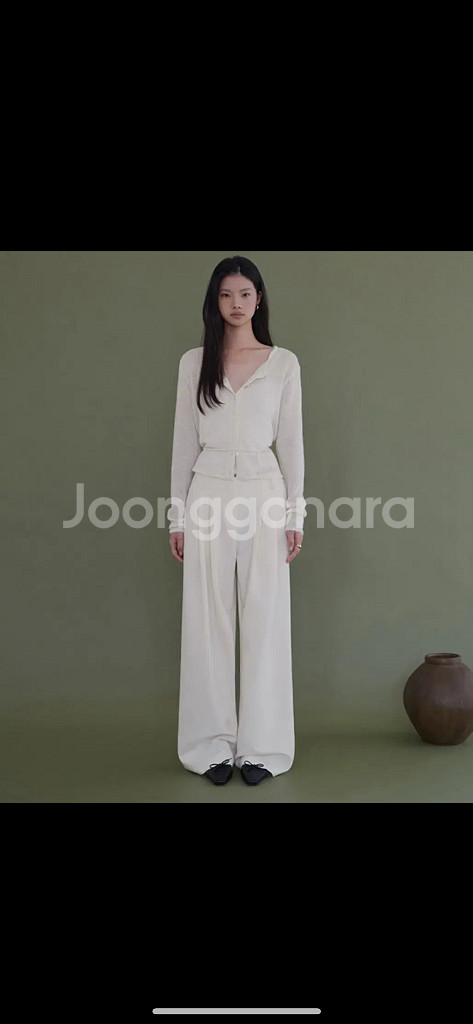 (새상품) ODS GAVE WOOL SLACKS - 크림 L--0