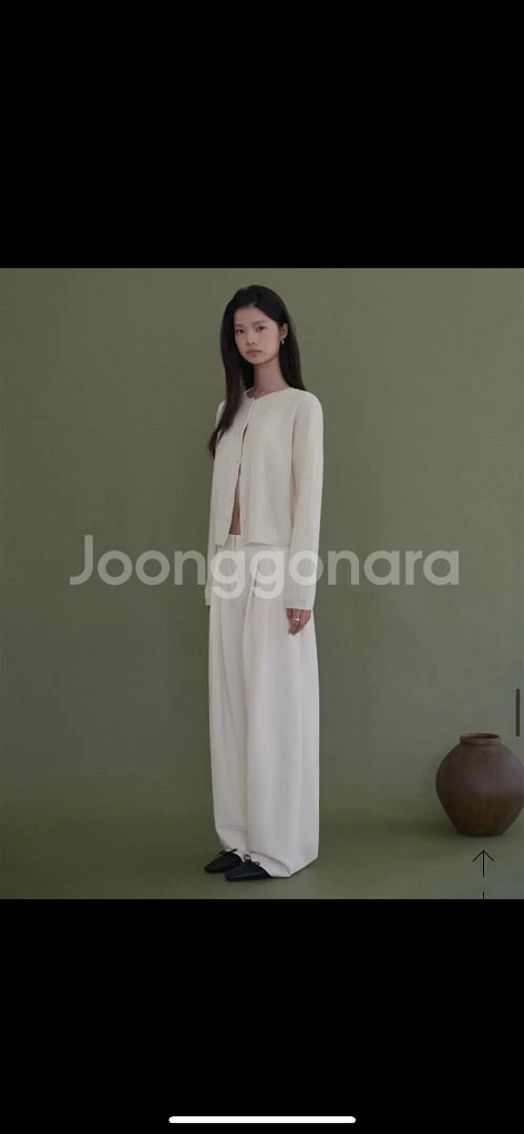 (새상품) ODS GAVE WOOL SLACKS - 크림 L--1