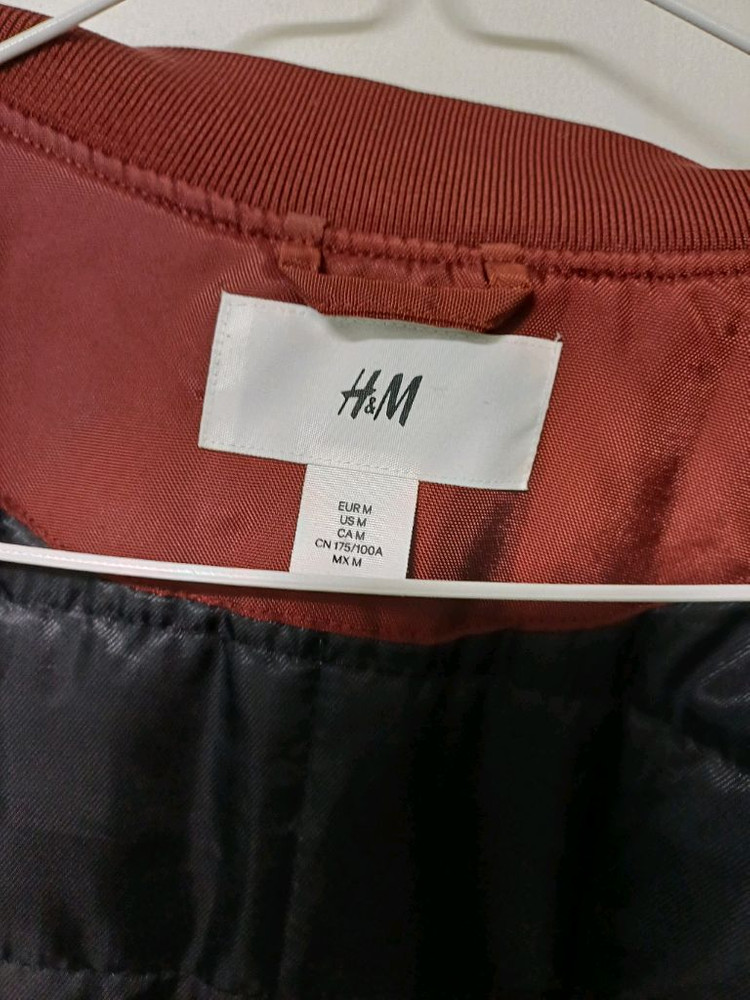 남성 H&M 간절기 블루종 패딩점퍼(새상품.95)--6