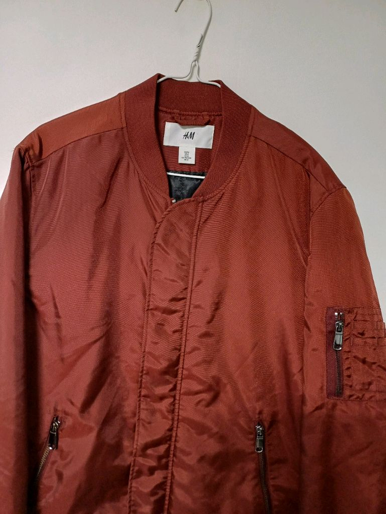 남성 H&M 간절기 블루종 패딩점퍼(새상품.95)--1