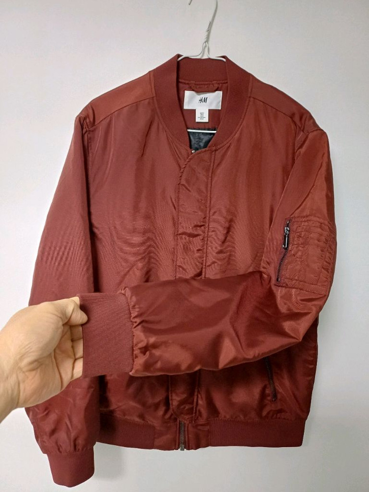 남성 H&M 간절기 블루종 패딩점퍼(새상품.95)--3