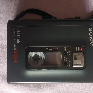 소니 카세트 녹음기 TCM-55 VOR 블랙