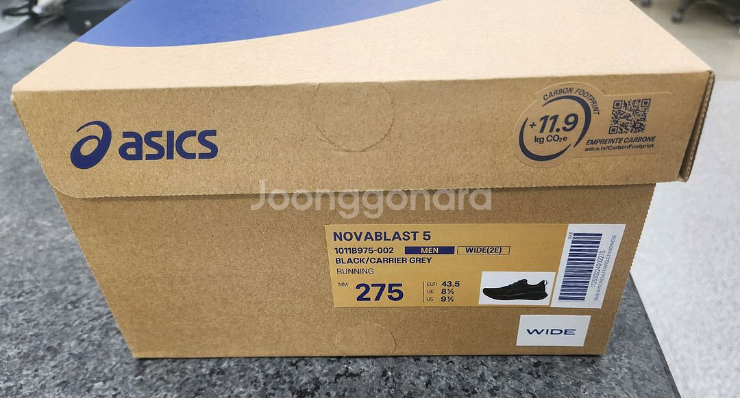 아식스 노바블라스트5 러닝화 275(2E)새제품 국내매장판 정품--1