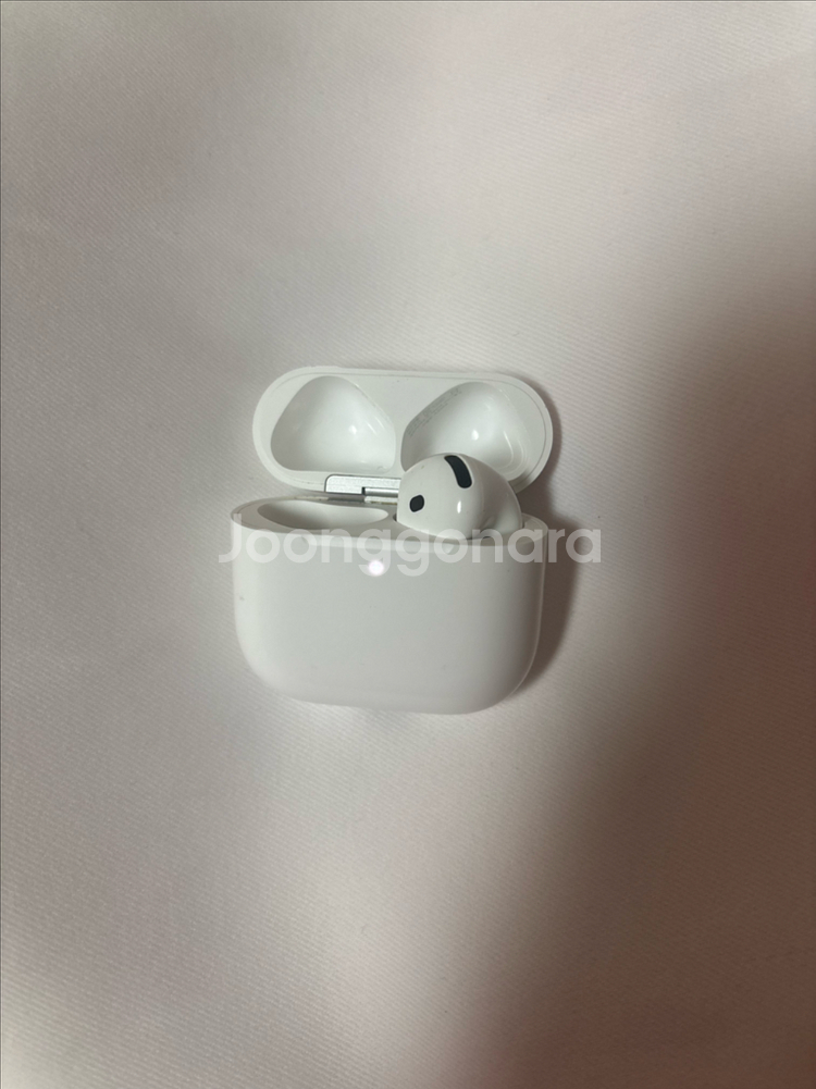 애플 에어팟 4 노이즈캔슬링 케이스+오른쪽 유닛 판매--1