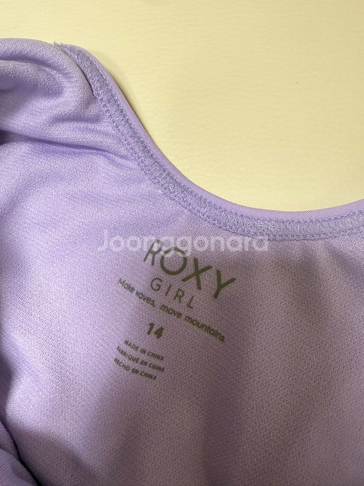 여아 록시 원피스 수영복, 래쉬가드 상의--3