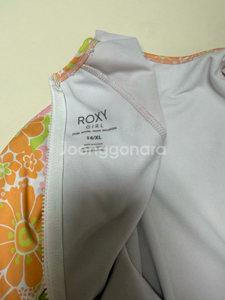 여아 록시 원피스 수영복, 래쉬가드 상의--6