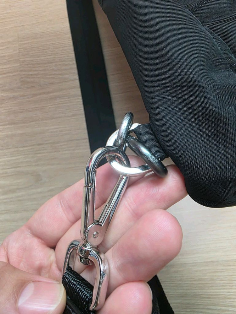 프라다 리나일론 벨트백--9