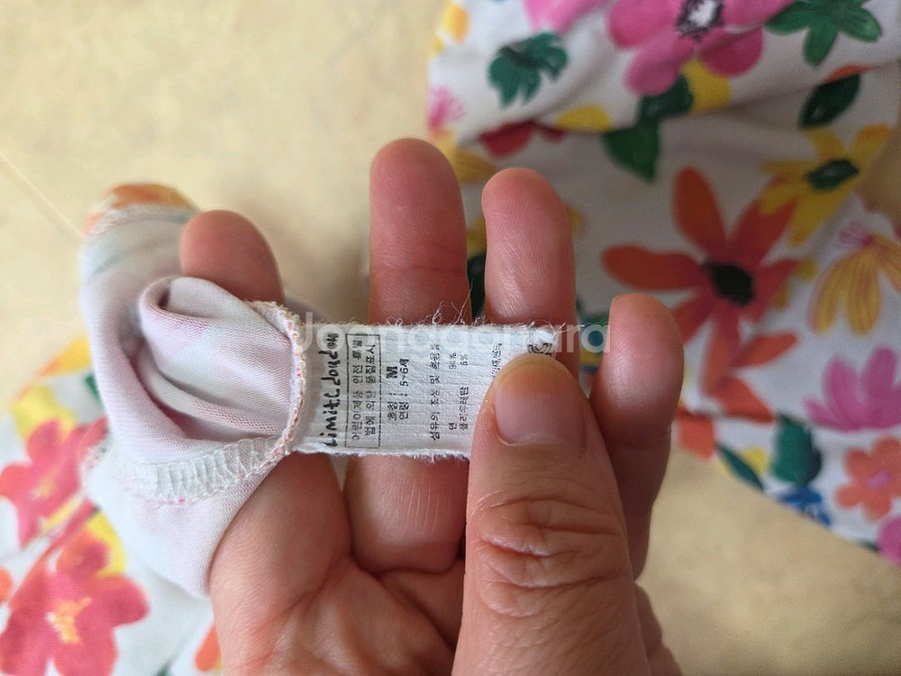 플라워 패턴 아동 상하복 세트--6