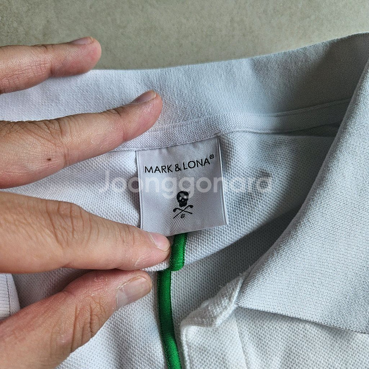 마크앤로나 골프 반팔 카라티 화이트--3