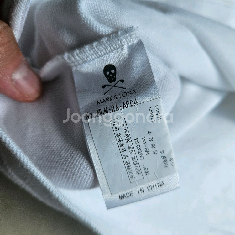 마크앤로나 골프 반팔 카라티 화이트--7