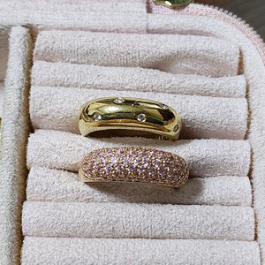 18k 큐빅 쌍가락지