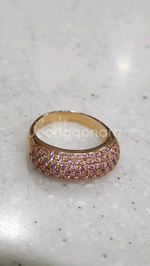 18k 큐빅 쌍가락지--4