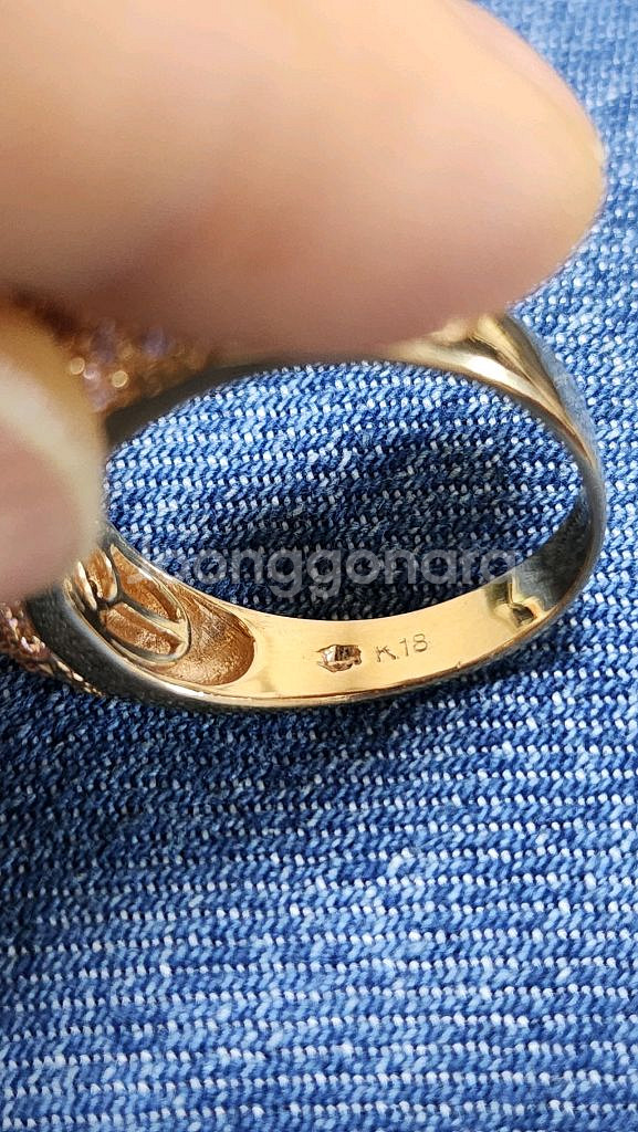 18k 큐빅 쌍가락지--3