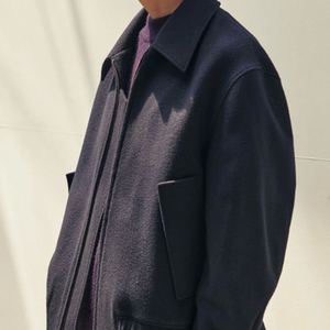 24/7 울 캐시미어 봄버 자켓 L 떠리