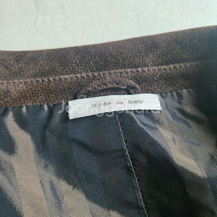 에르메네질도 제냐 / 스웨이드 가죽 헤링본 패턴 자켓--15